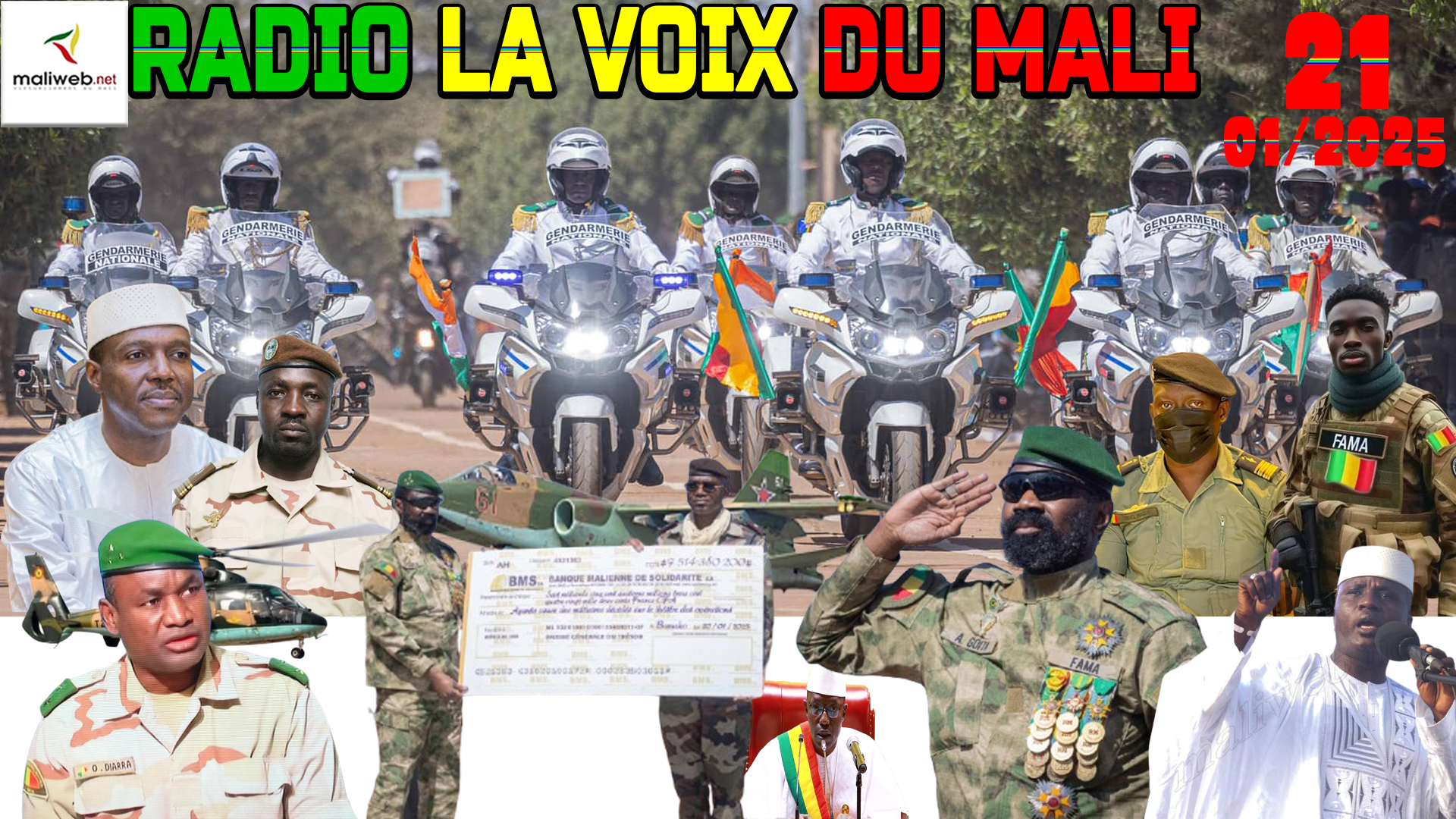 La Revue de Presse de la RADIO LA VOIX DU MALI du 21 JANVIER 2025