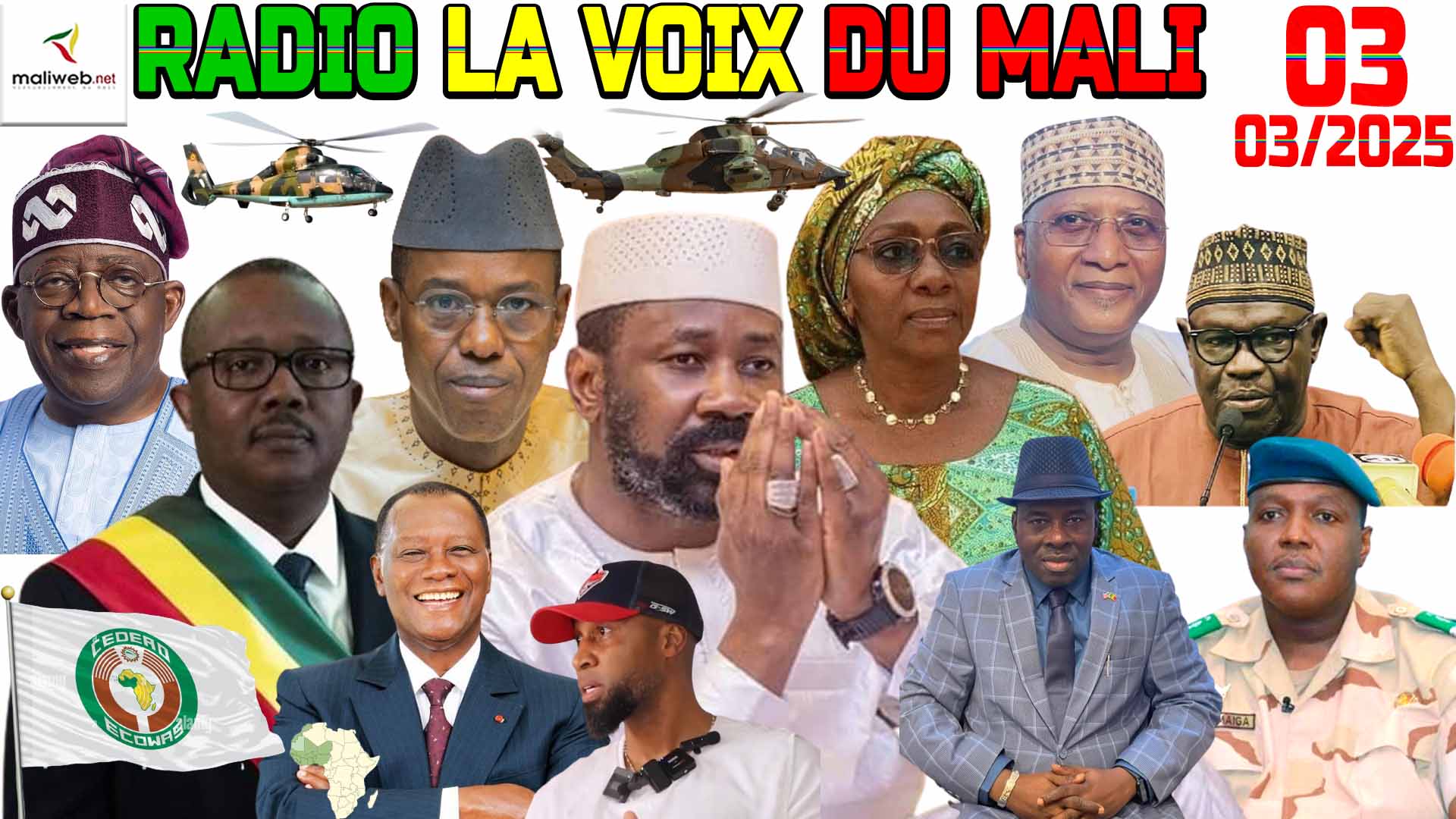 La Revue de Presse de la RADIO LA VOIX DU MALI du 03 MARS 2025